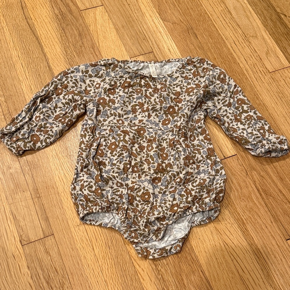 Rylee & Cru Floral Baby Bubble Romper